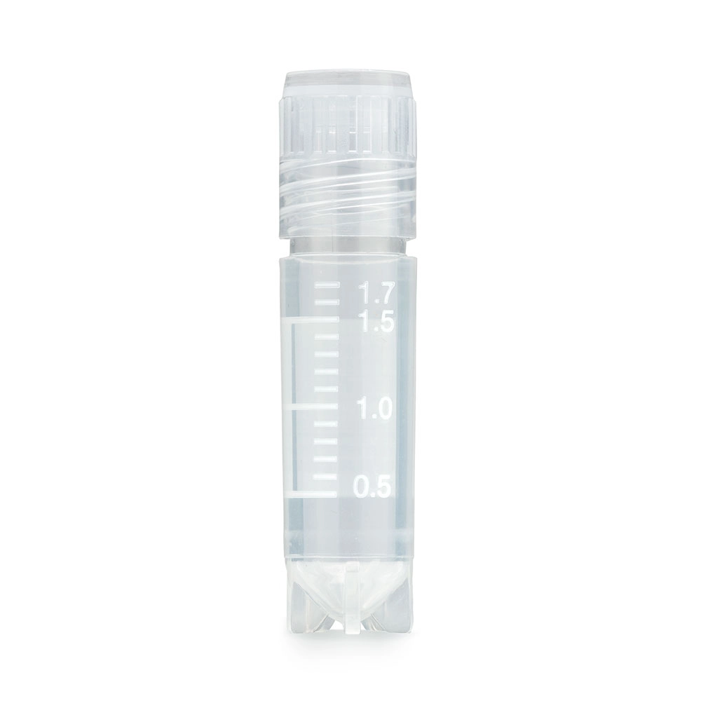 CryoDense vials, 2.0mL, STERILE, External Threads, Attached Screwcap, Conical Bottom, Self-Standing, Printed Graduations & Writing Space, 100/Bag, 10 Bags/Case  — Qty/Unit: 1000