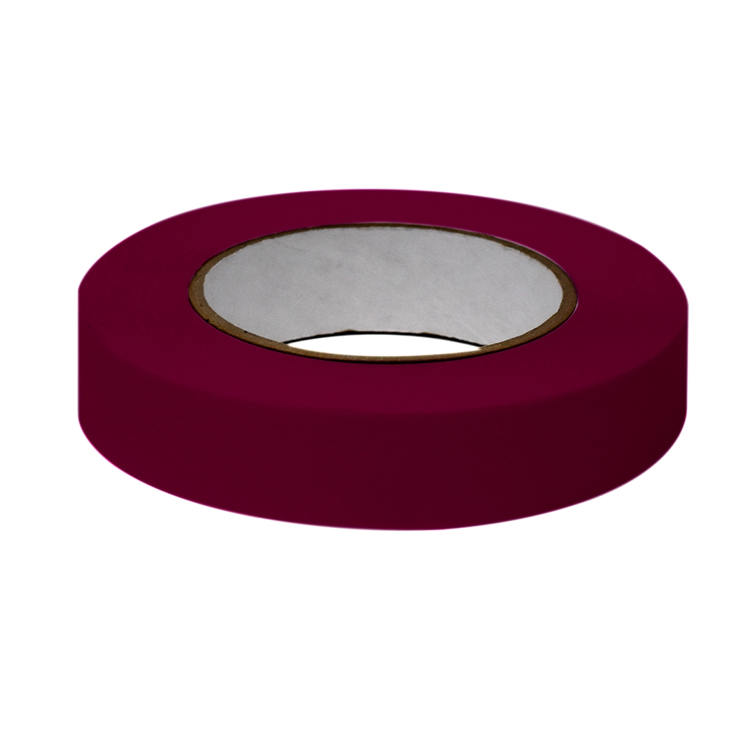 Labeling Tape, 1" x 60yd per Roll, 3 Rolls/Case, Maroon  — Qty/Unit: 3