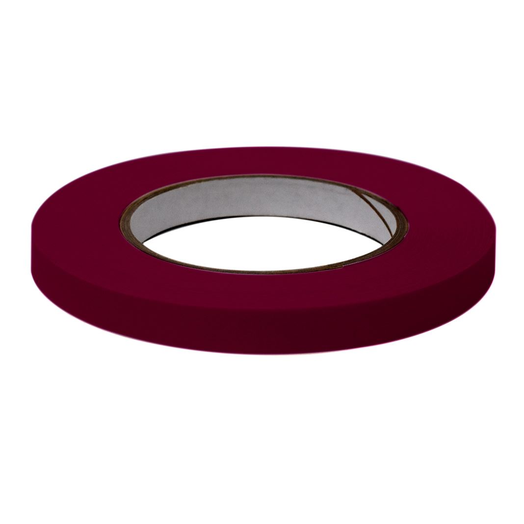 Labeling Tape, 1/2" x 60yd per Roll, 6 Rolls/Case, Maroon  — Qty/Unit: 6