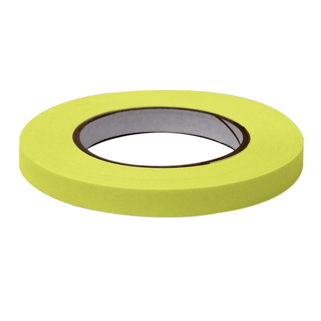 Labeling Tape, 1/2" x 60yd per Roll, 6 Rolls/Case, Chartreuse  — Qty/Unit: 6