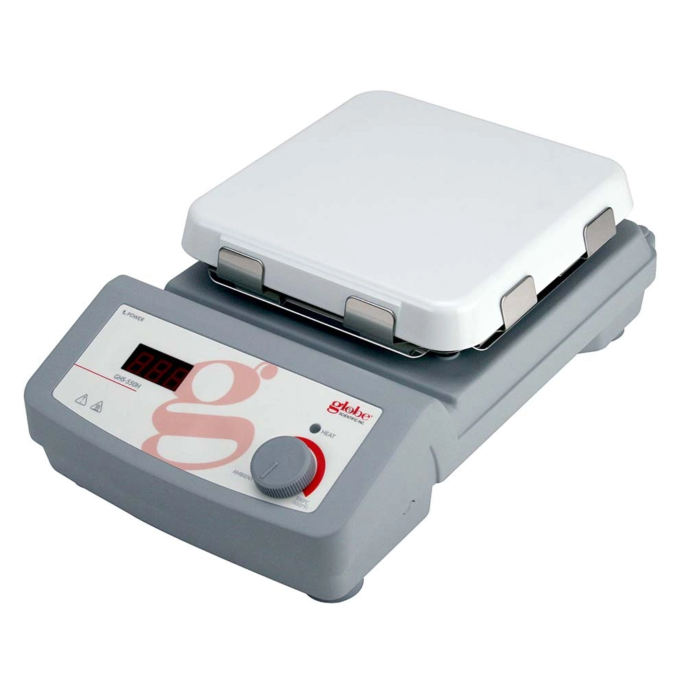 Hotplate, Digital, 550C Maximum Temperature, 7 x 7 inch glass ceramic  top plate, 200-240v 50-60Hz — Qty/Unit: 1