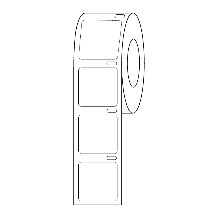 Label Roll, Cryo, Direct Thermal, 22x22mm, for Microscope Slides, White — Qty/Unit: 1000