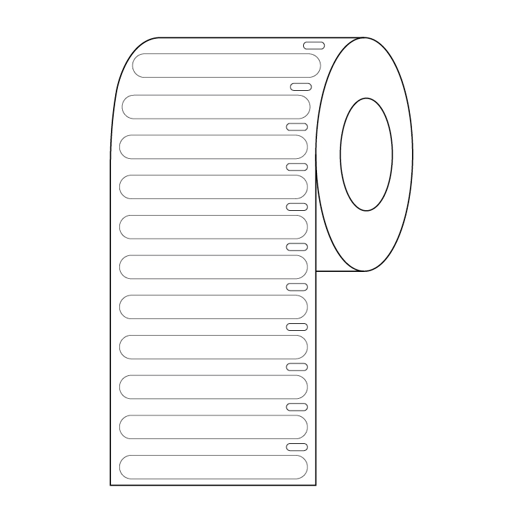 Label Roll, Cryo, Direct Thermal, 51x6mm, for Microplates, White — Qty/Unit: 1000