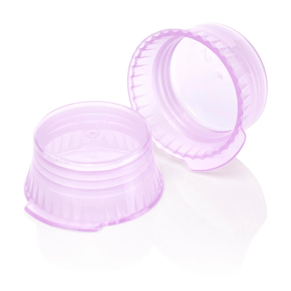 Snap Cap, Translucent Lavender, PE, for 16mm Glass and Evacuated tubes — Qty/Unit: 1000