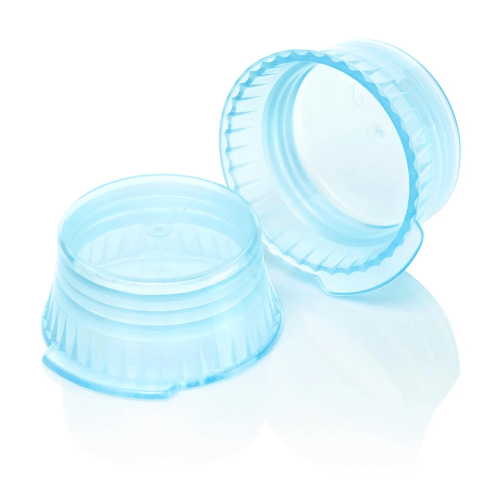 Snap Cap, Translucent Blue, PE, for 16mm Glass and Evacuated tubes — Qty/Unit: 1000