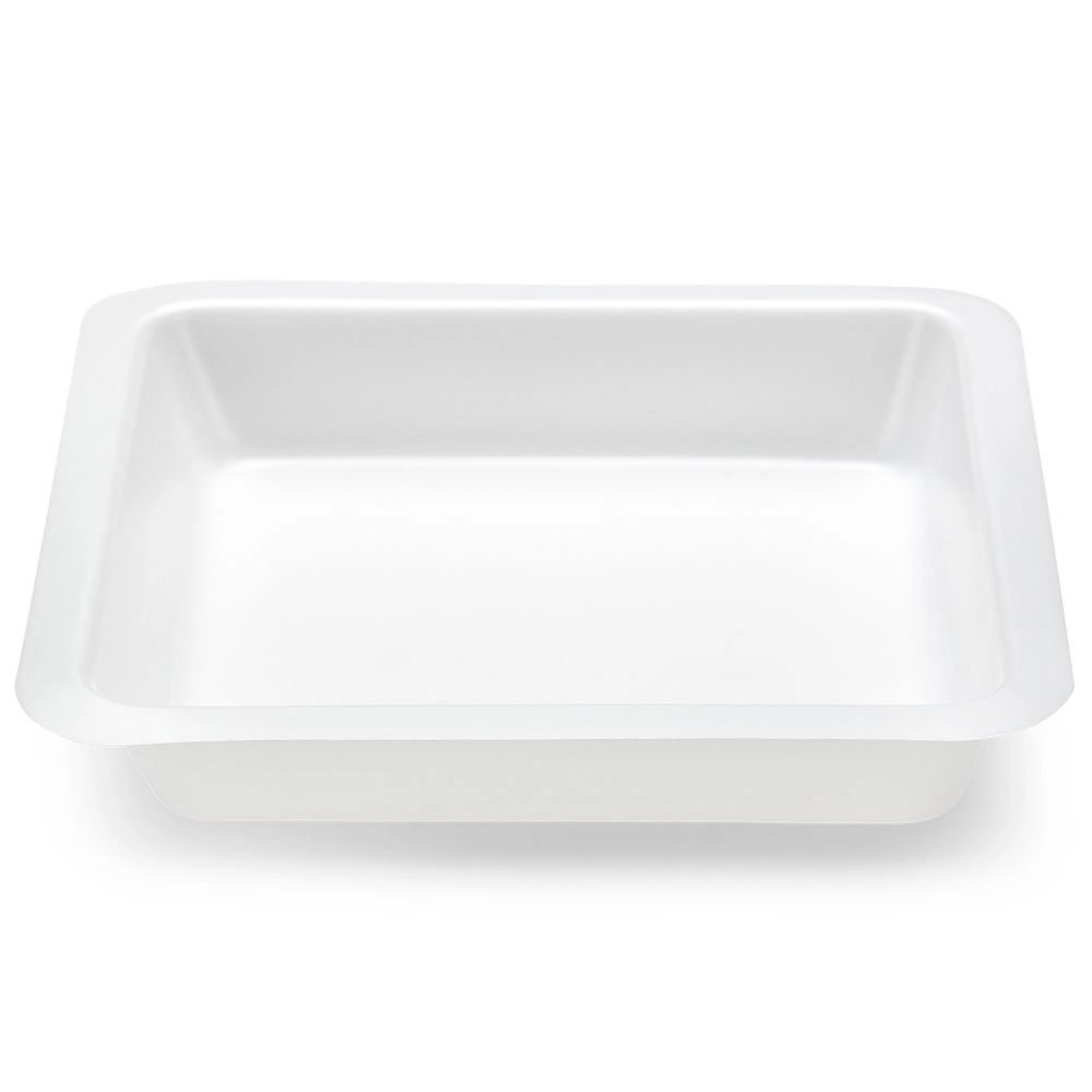 Weight Boat, Square with Square Bottom, Antistatic, PS, White, 250mL — Qty/Unit: 500