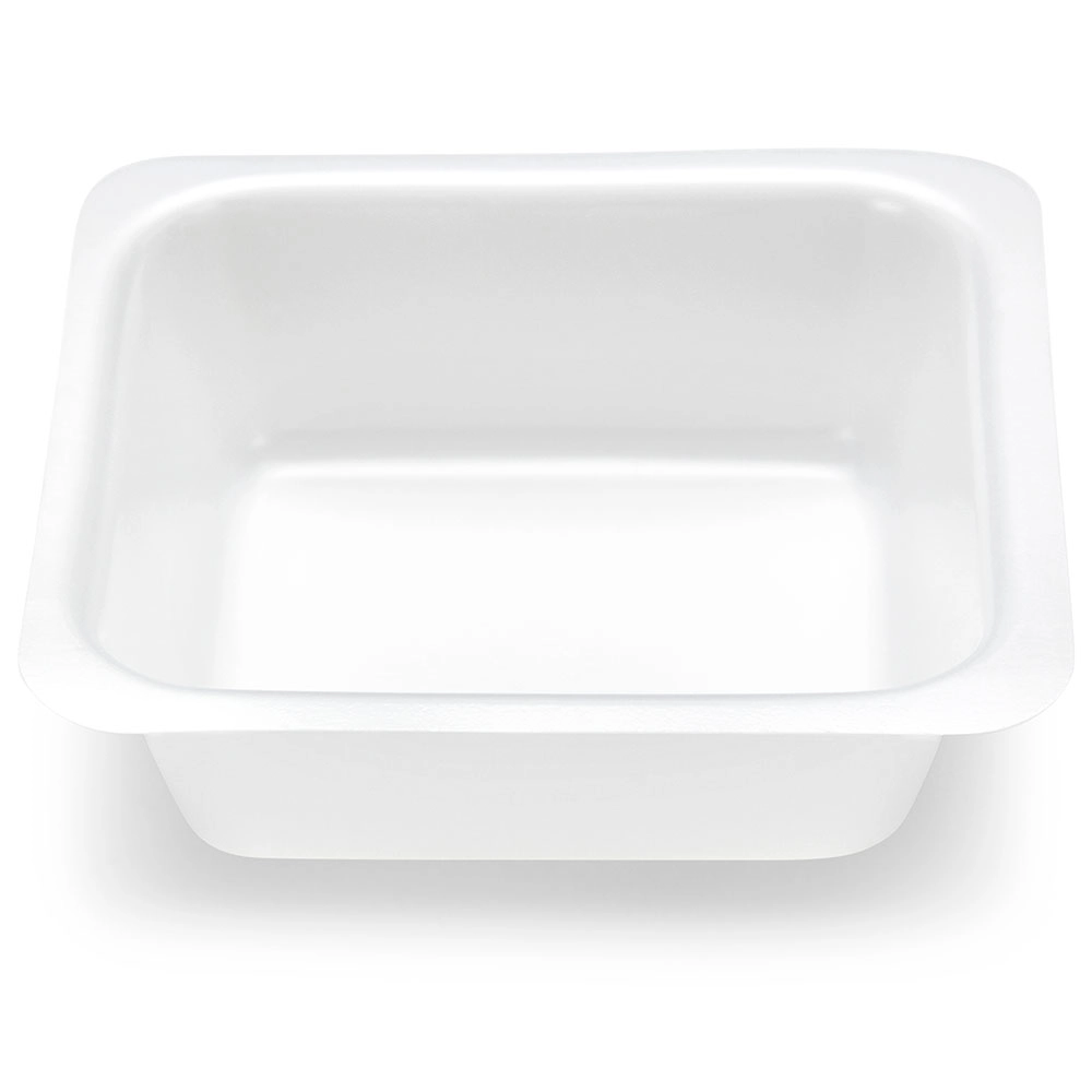 Weight Boat, Square with Square Bottom, Antistatic, PS, White, 100mL — Qty/Unit: 500