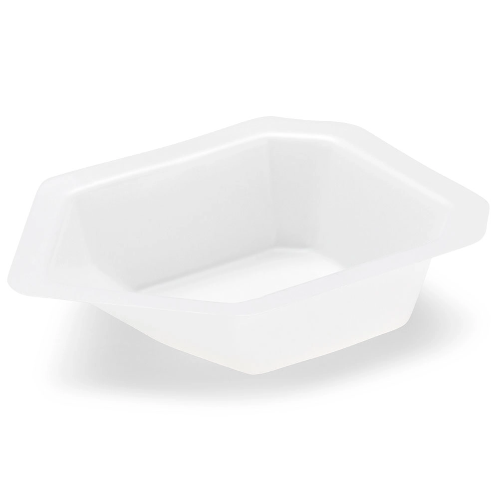 Weighing Boat Vessel, Plastic, with Pour Spout, Antistatic, PS, White/Natural, 15mL — Qty/Unit: 250