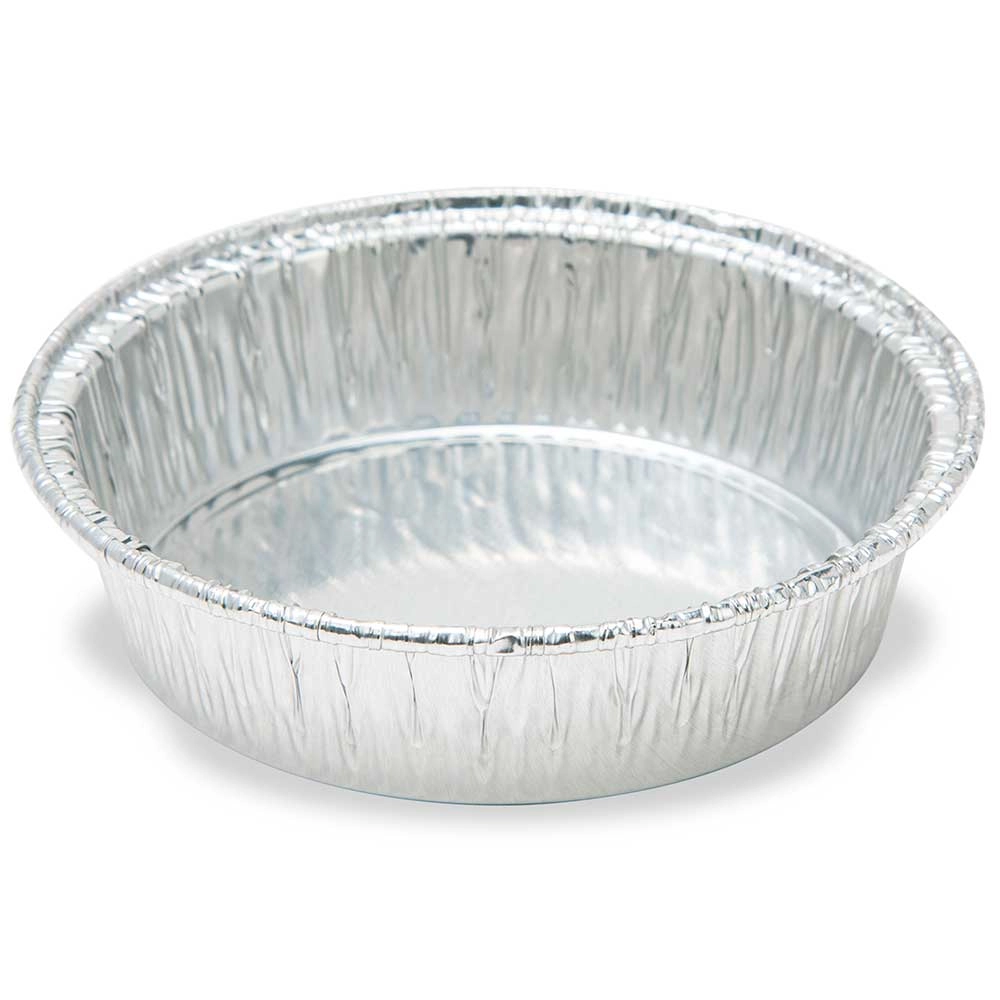 Aluminum Weigh Dish, 70mm OD, 75ml, Crimped Side and Curled Lip — Qty/Unit: 100