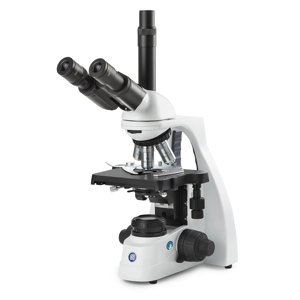 bScope trinocular microscope, HWF 10x/20mm eyepieces and quintuple nosepiece with Plan PLI 4/10/S40/S100x oil infinity corrected IOS objectives, 131 x 152/197mm stage with integrated mechanical 75 x 36 mm rackless X-Y stage. 3W NeoLED™ Köhler illumination and integrated power supply. Supplied without rechargeable batteries — Qty/Unit: 1