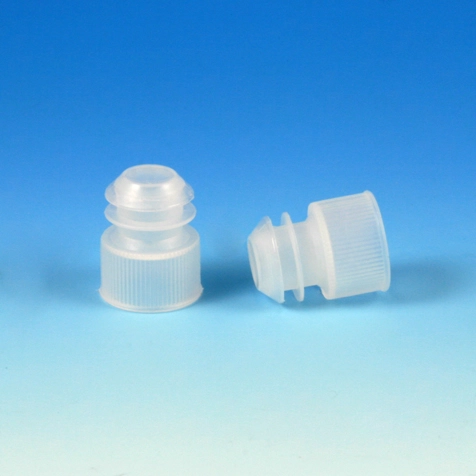 Cap, Flange Plug, 17mm, for 17mm Tubes and 15mL Centrifuge Tubes, White — Qty/Unit: 1000