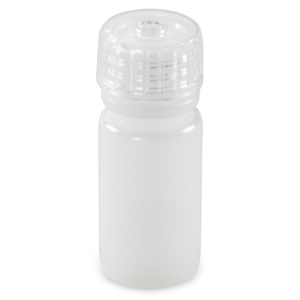 Bottle, Narrow Mouth, Boston Round, HDPE with PP Closure, 4mL, Bulk Packed with Bottles and Caps Bagged Separately, 2000/Case — Qty/Unit: 2000