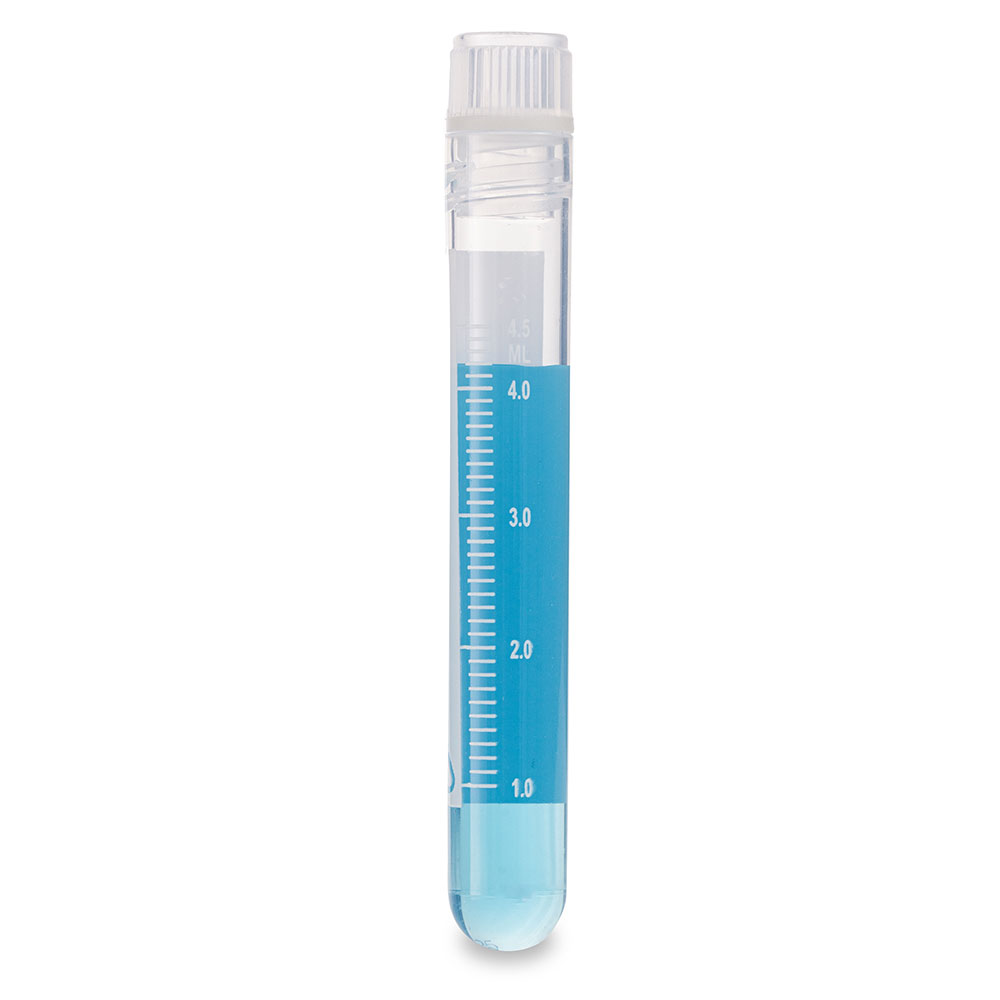 Cryogenic Vials, 5.0ml, Sterile, Internal Threads, Attached Screwcap with O-ring seal, RB, PG, WS — Qty/Unit: 500