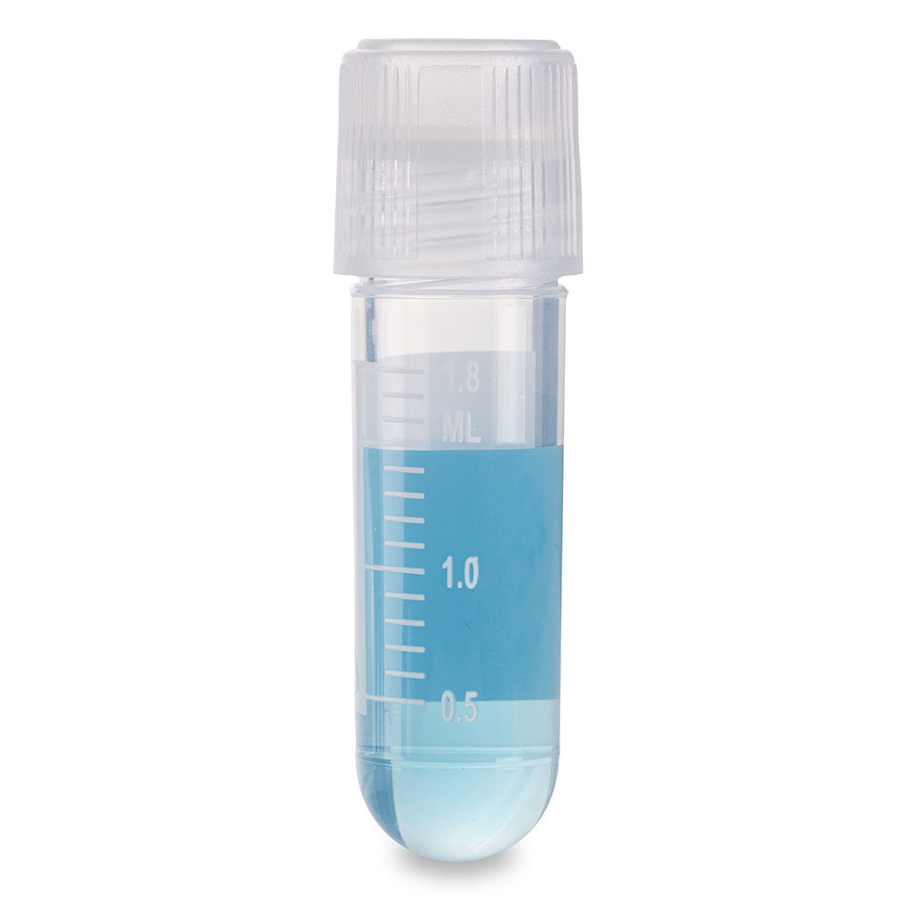 Cryogenic Vials, 2.0ml, Sterile, External Threads, Attached Screwcap with O-ring seal, RB, PG, WS — Qty/Unit: 500