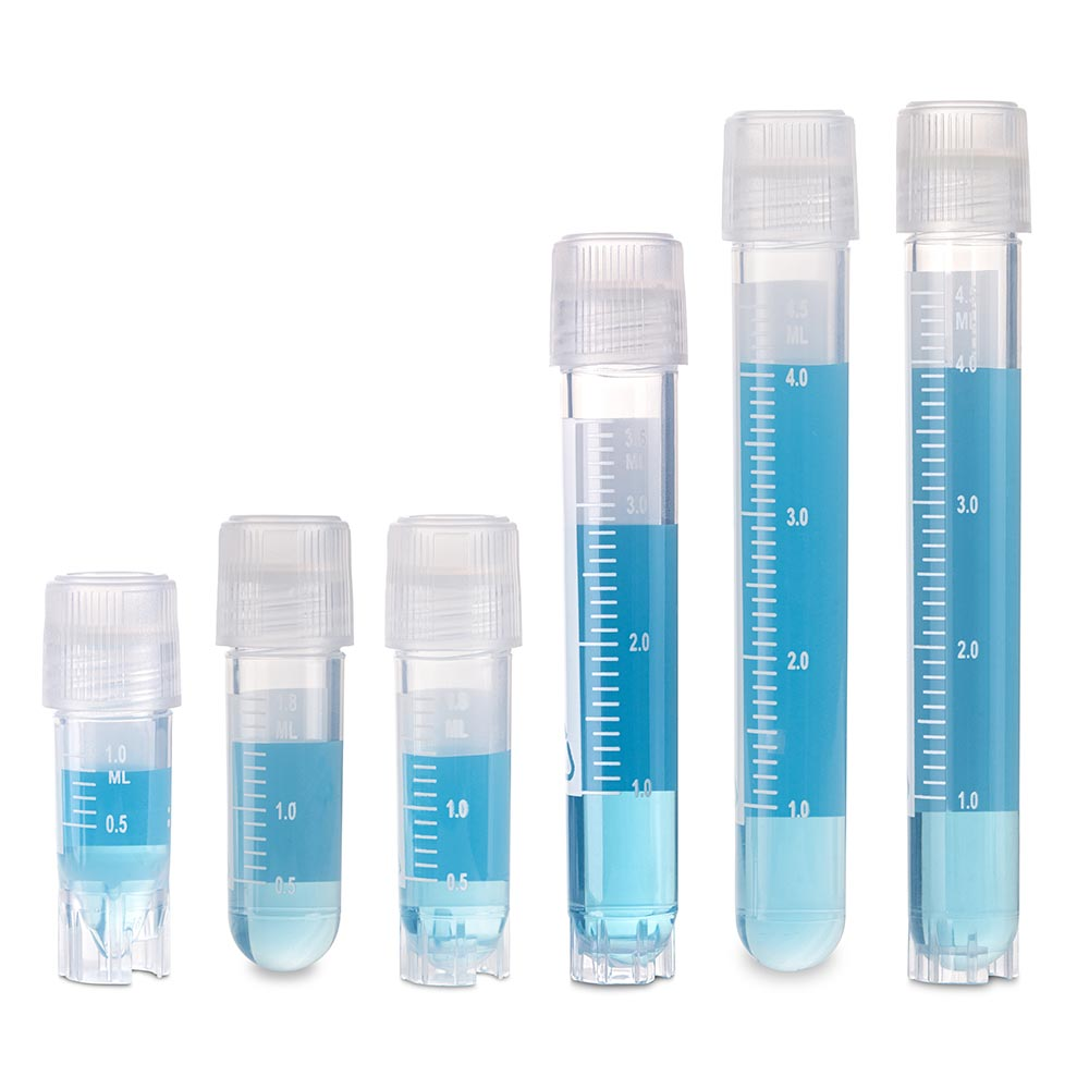 Cryogenic Vials, 2.0ml, Sterile, External Threads, Attached Screwcap with O-ring seal, RB, SS, PG, WS — Qty/Unit: 500