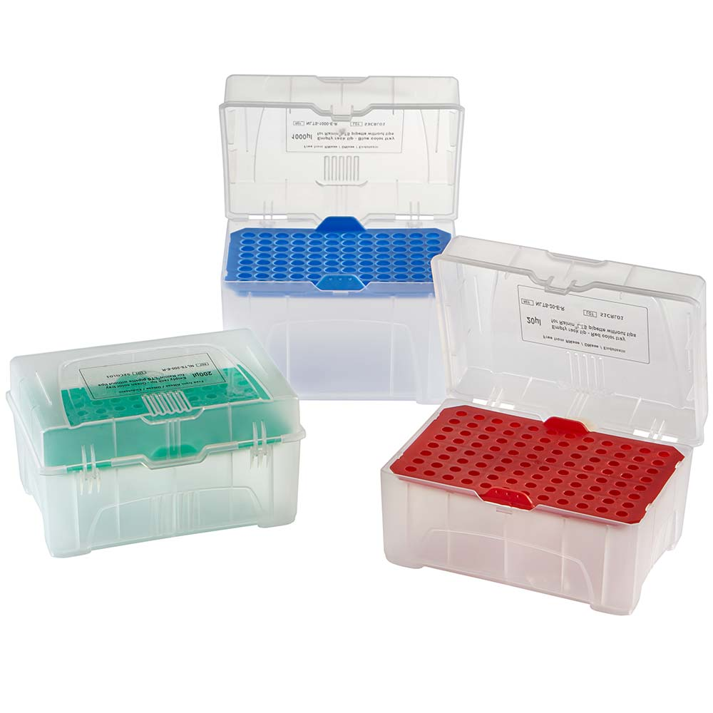 Empty racks for 1000ul PosiStop pipette tips, blue tray — Qty/Unit: 6