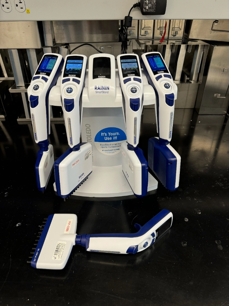 Rainin E4 XLS Multichannel Pipettes w/ Rainin SmartStand Quantity 5