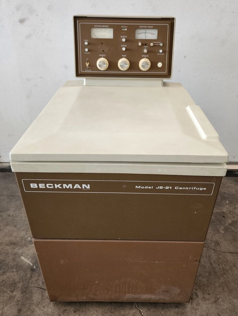 Beckman J2-21 High Speed Refrigerated Floor Centrifuge w/ Rotor  FULLY TESTED