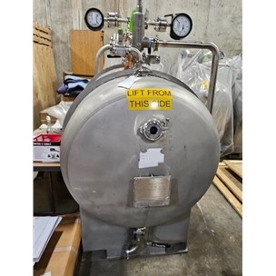 750 Gal Horizontal Steel Pro Inc. Stainless Steel Pressure Vessel