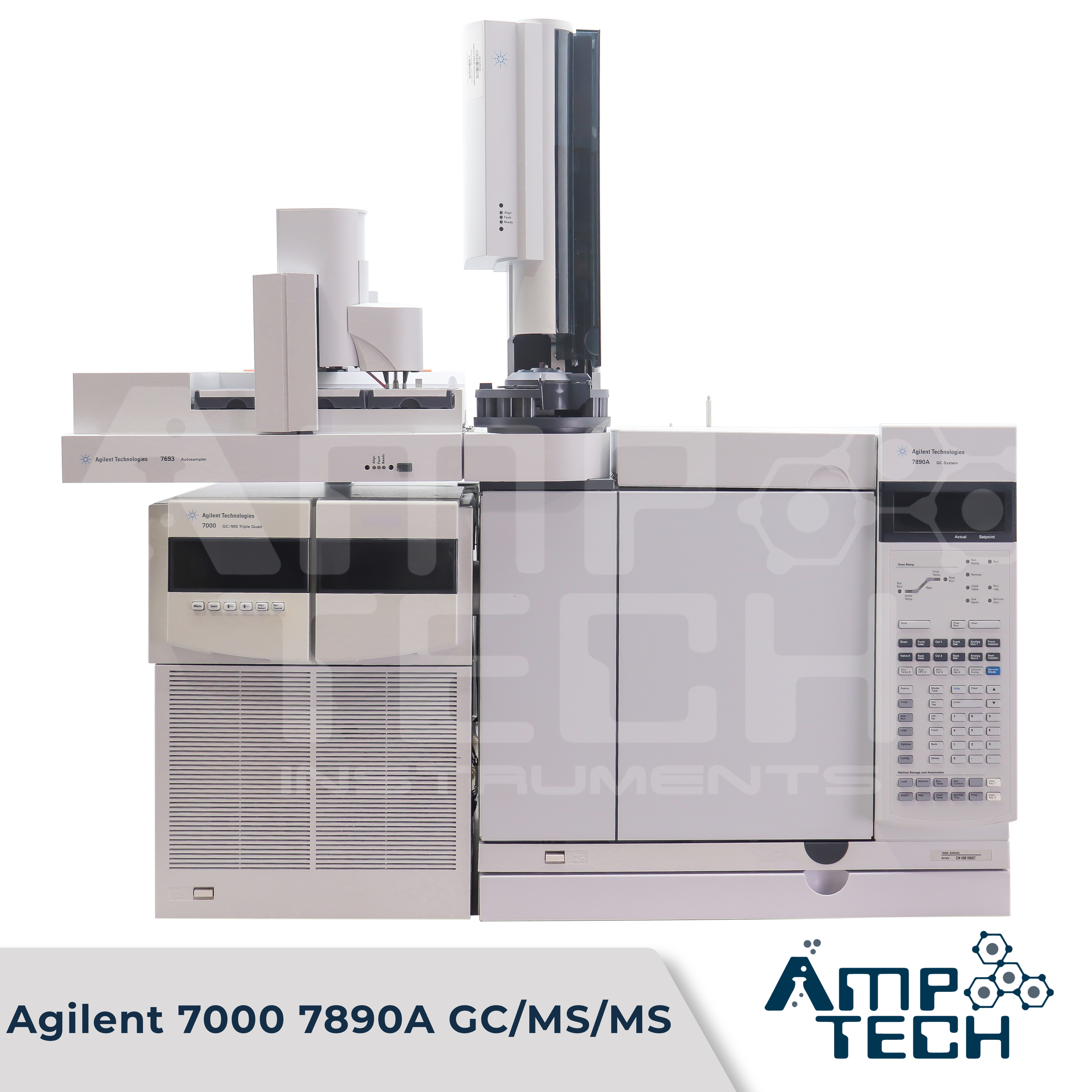 Agilent 7000 Triple Quadrupole TQ GCMS 7890 w/ 7693 Autosampler GC-MS-MS-MS