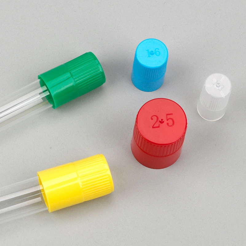 Diamond Culture Tube Cap for 16mm Glass Culture Tubes, PP, Yellow, 100/Bag — Qty/Unit: 100