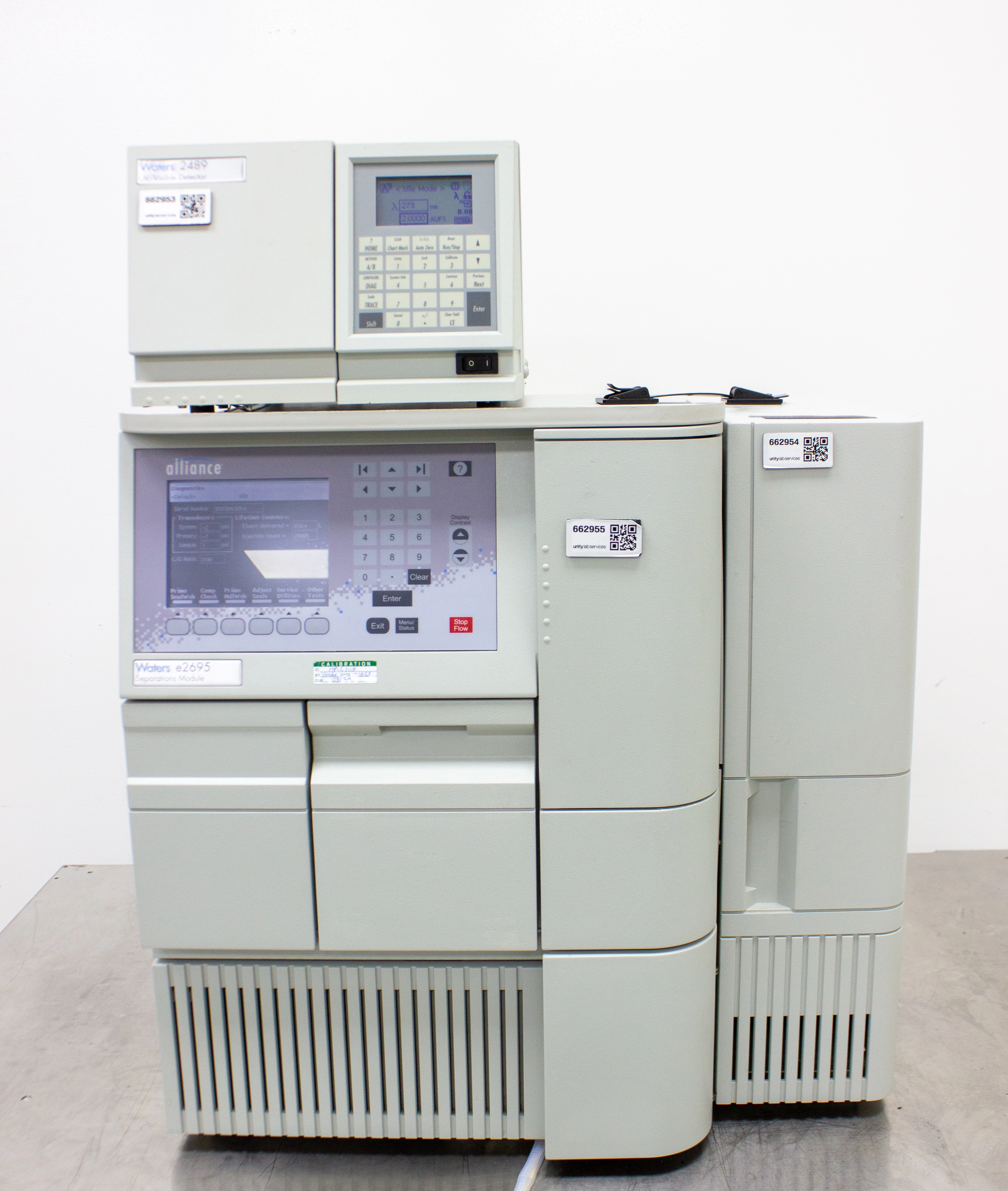 Waters Alliance e2695 Separation Module HPLC with 2489 UV/Vis Detector - 3374275