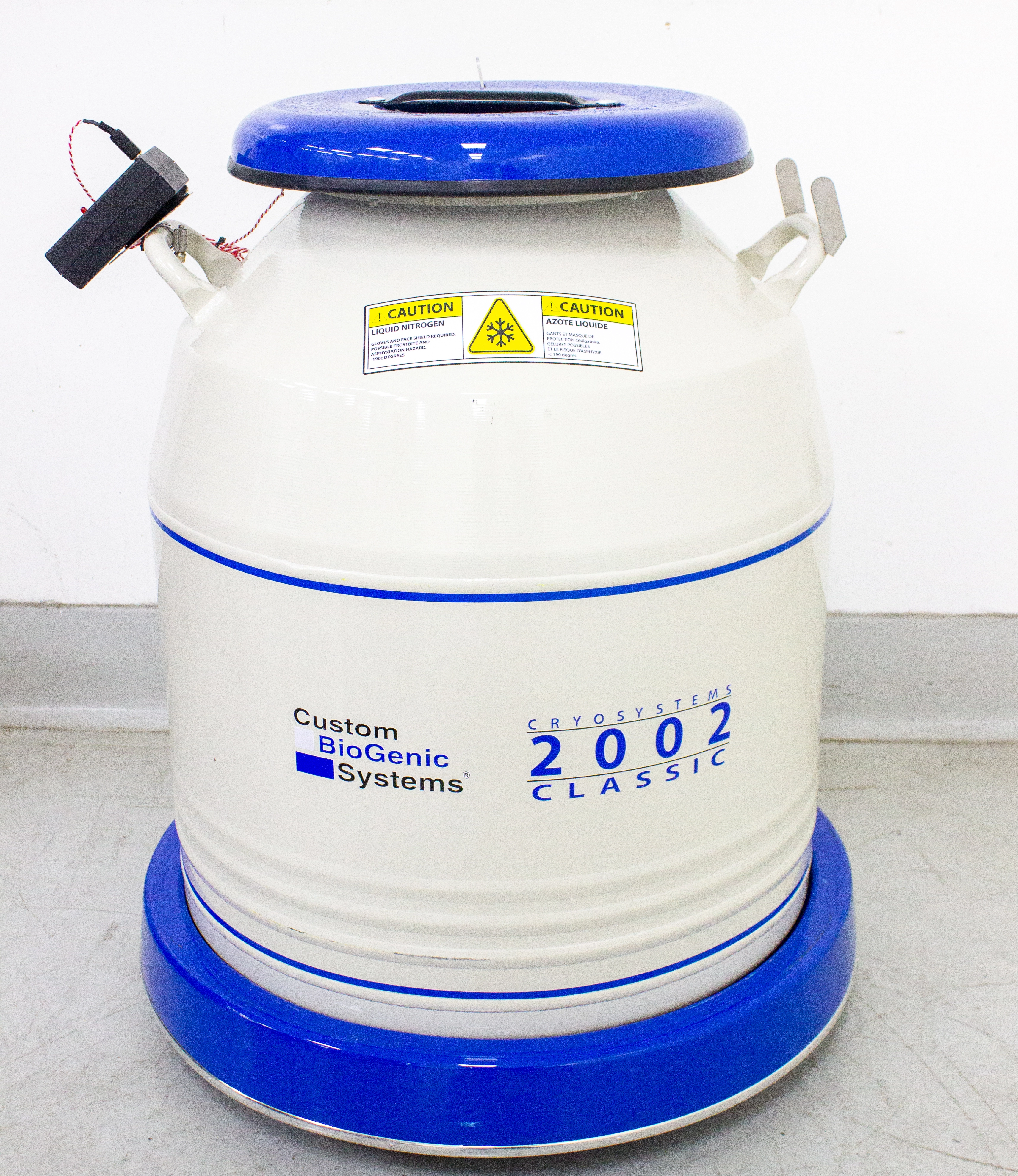 Custom BioGenic, CB202B Cryopreservation Storage System with BAT-1B LN2 Alarm, 71 Liter - 3374296