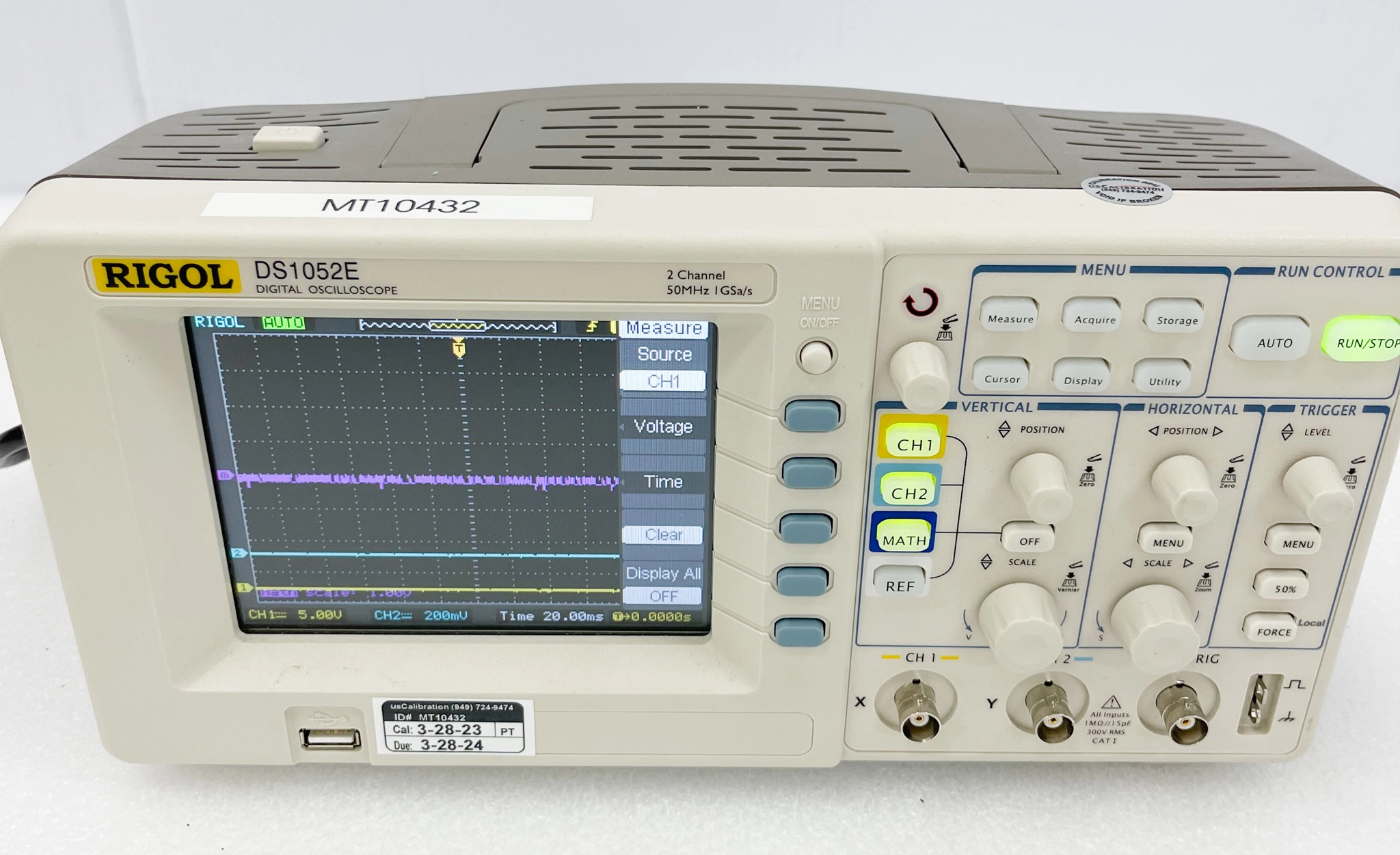 RIGOL DS1052E Digital Oscilloscope, 2 Channel, 50 MHz - 3371411