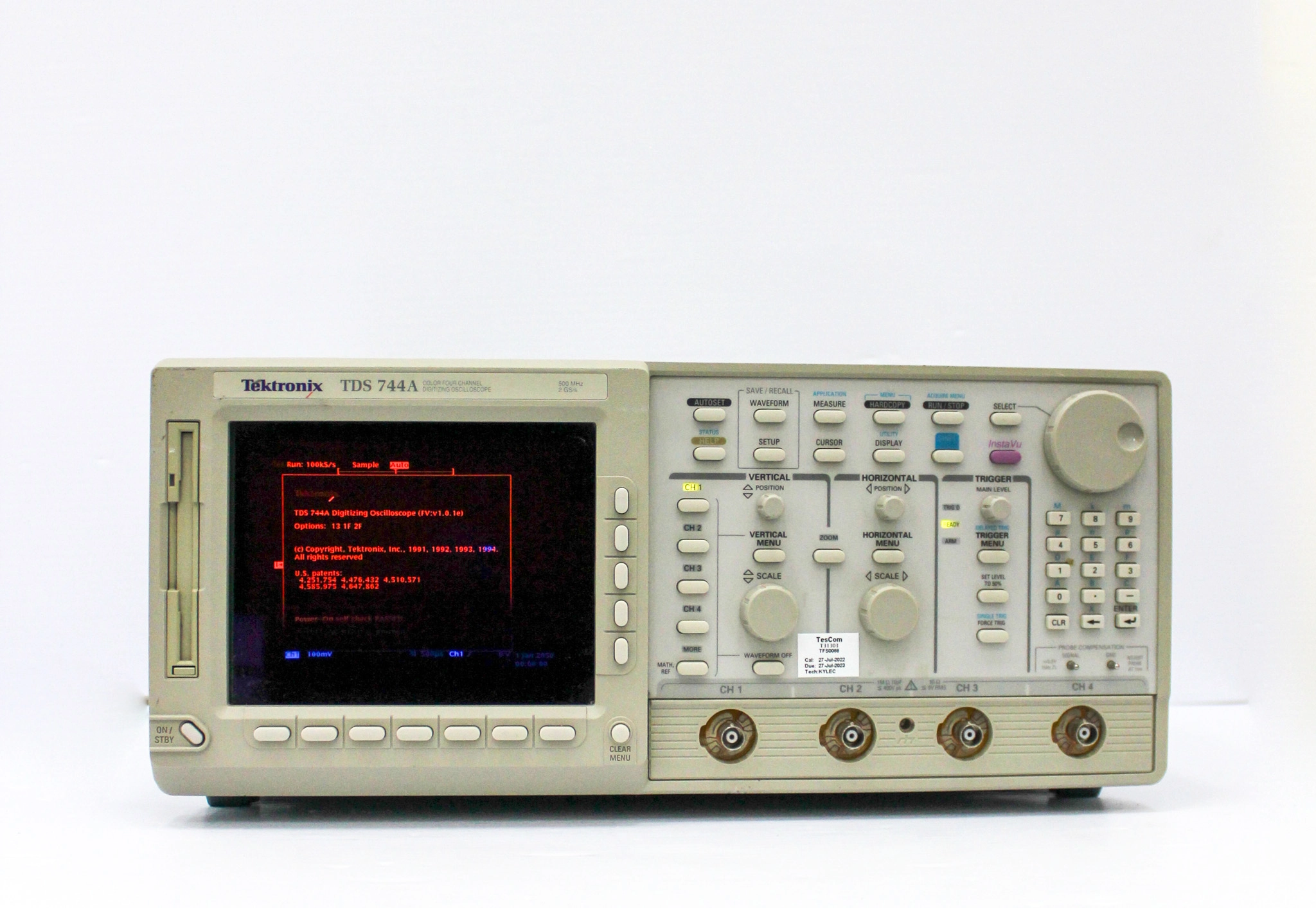 Tektronix TDS744A Color Four Channel Digitizing Oscilloscope - 3376250