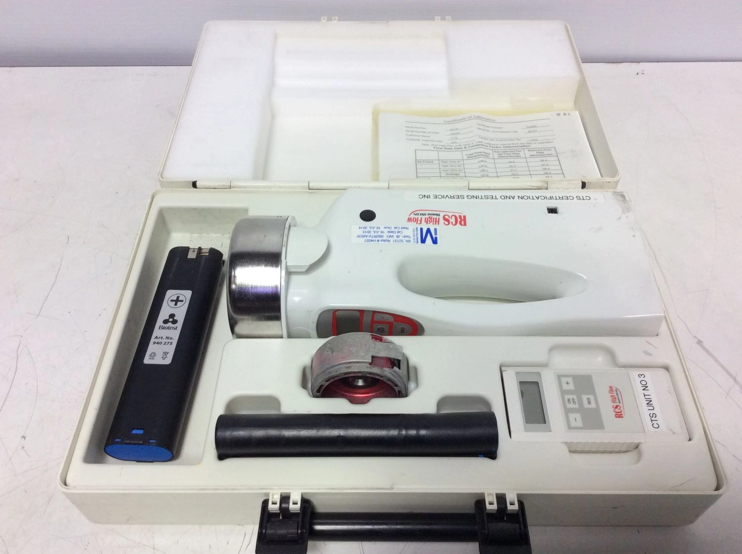 Biotest HYCON Microbial Air Sampler RCS High Flow - For Parts - 3339869