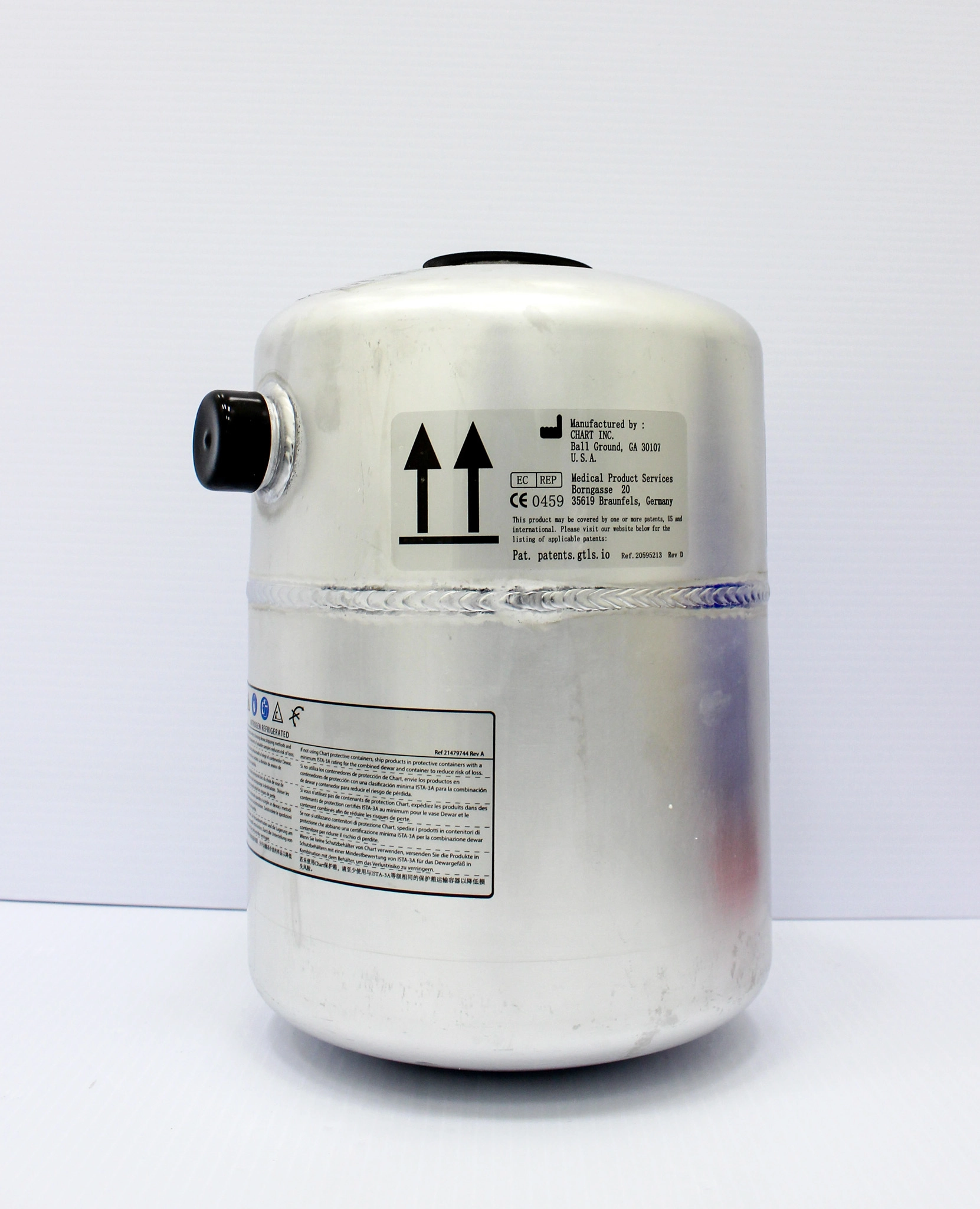 Chart MVE BL-7 Disposable Liquid Nitrogen Vapor Transport - 3376781