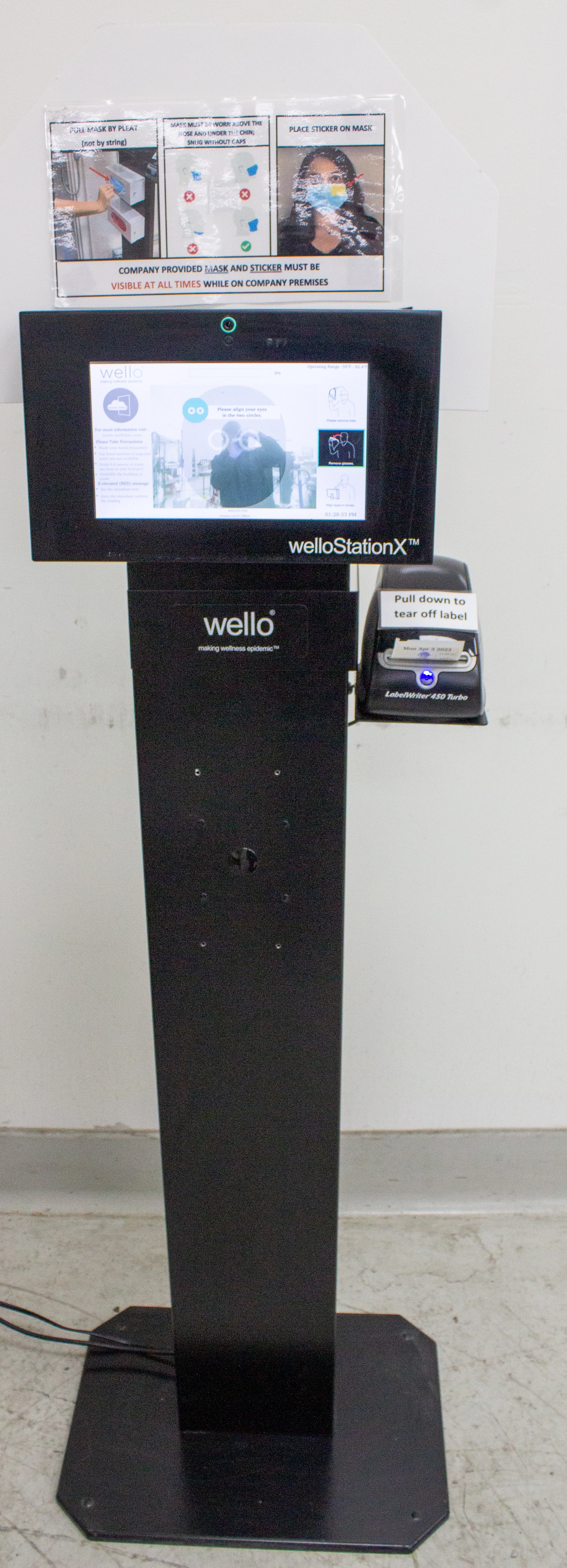 Wello Station X Kiosk: Non-Contact Thermometer & FDA-Cleared Clinical Thermometer - 3370831