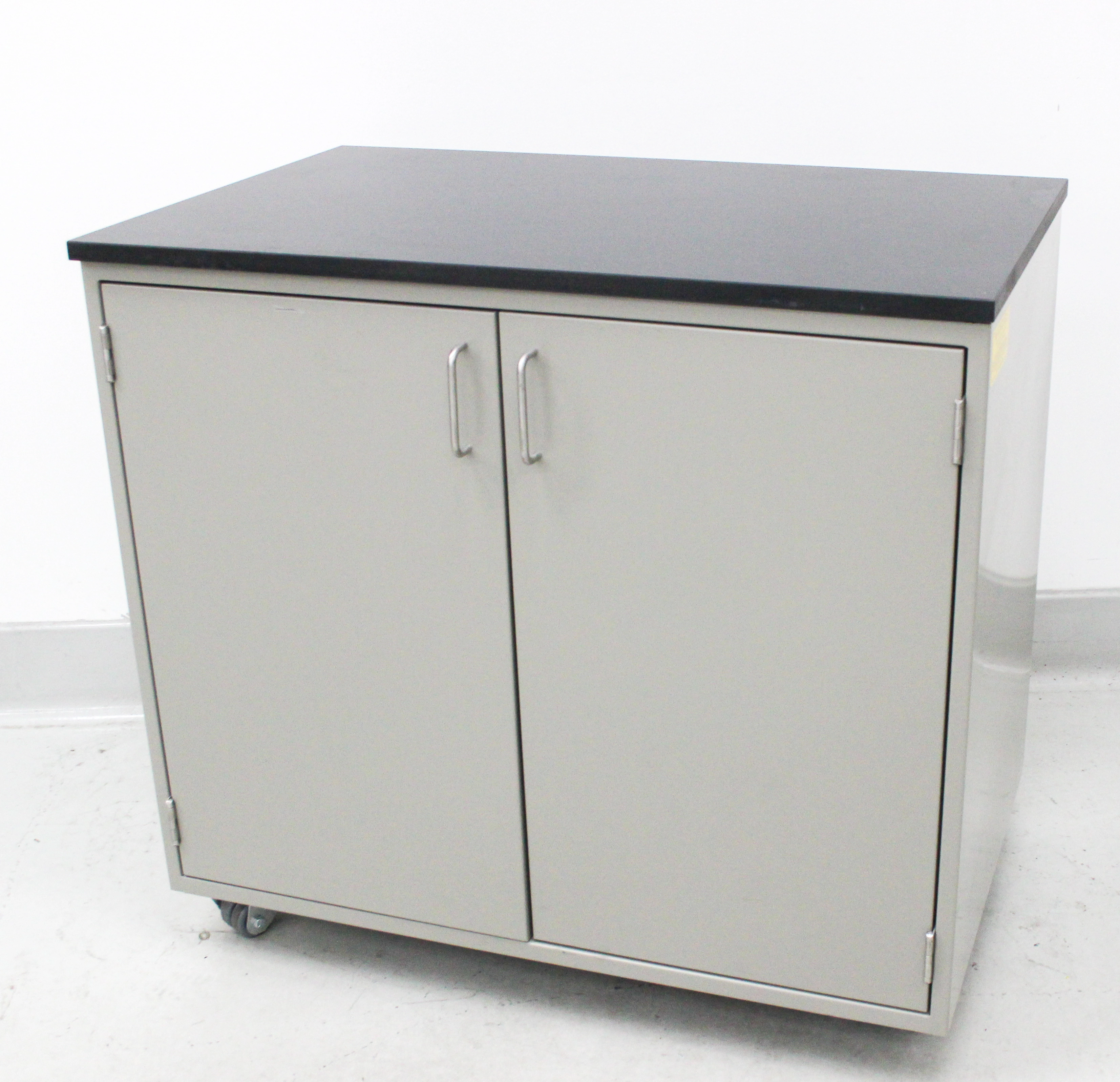 Fisher Hamilton Mobile Work-Height Storage Cabinet Double Door Steel - 3373946