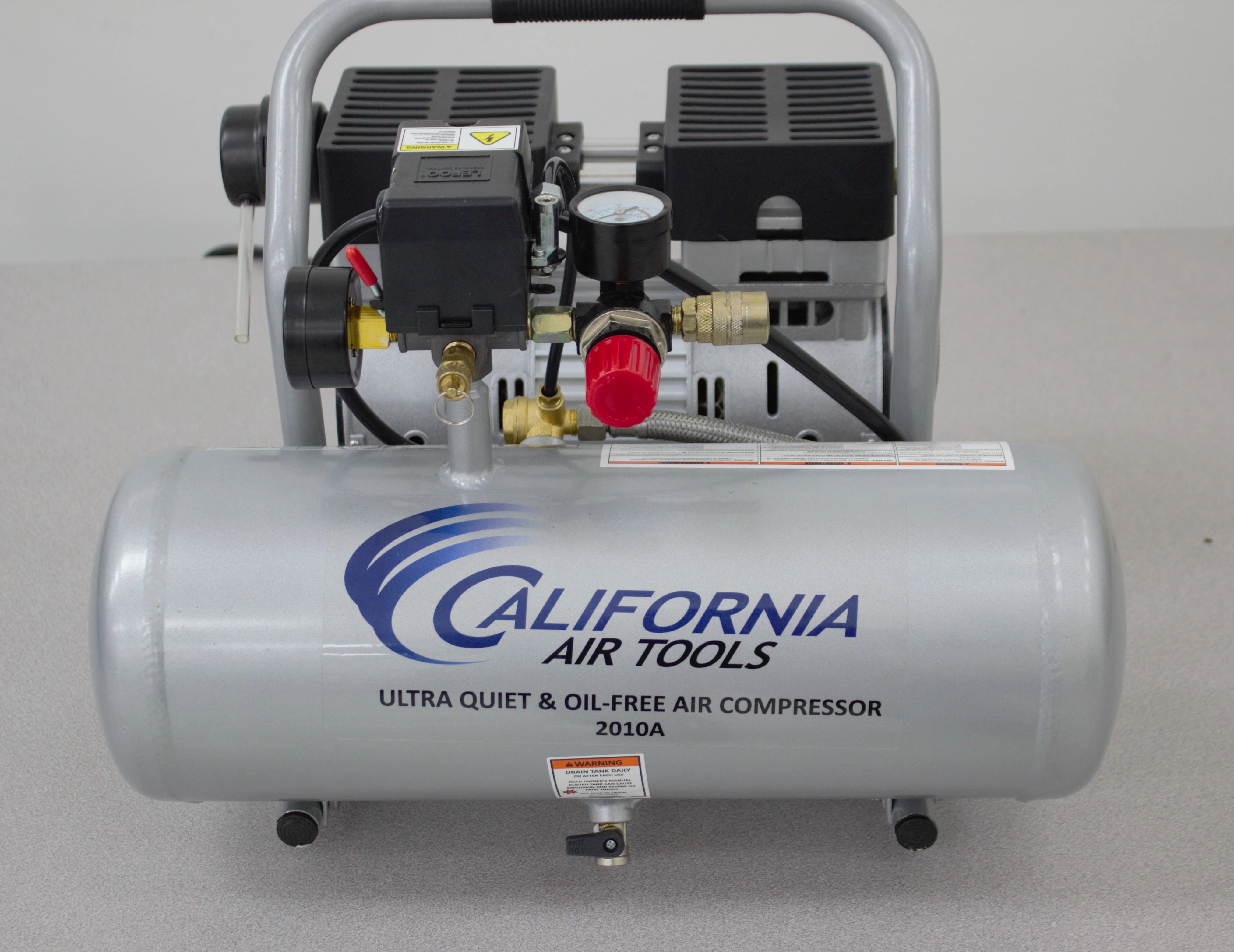 California Air Tools 2010A 1 HP 2 Gallon Ultra Quiet Air Compressor 120V 50/60Hz - 3364003