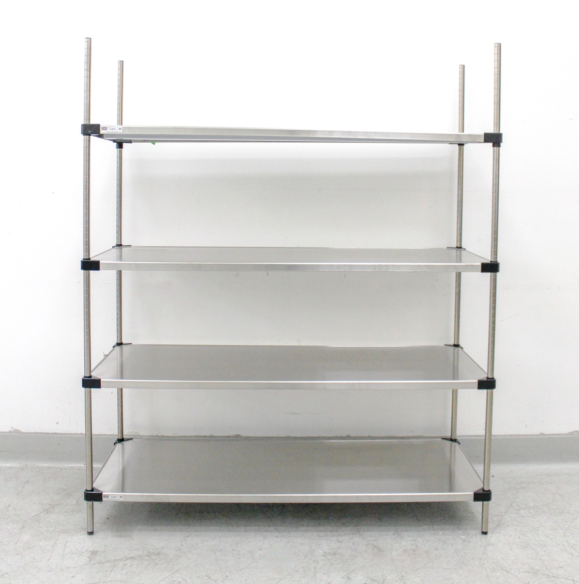 ULINE Storage Rack Solid Stainless Steel Shelves H-6818 NSF Certified 60x24'' 650 lbs Capacity - 2012807487