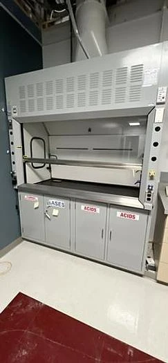 Hanson 6' Grey Fume Hood, A Depth