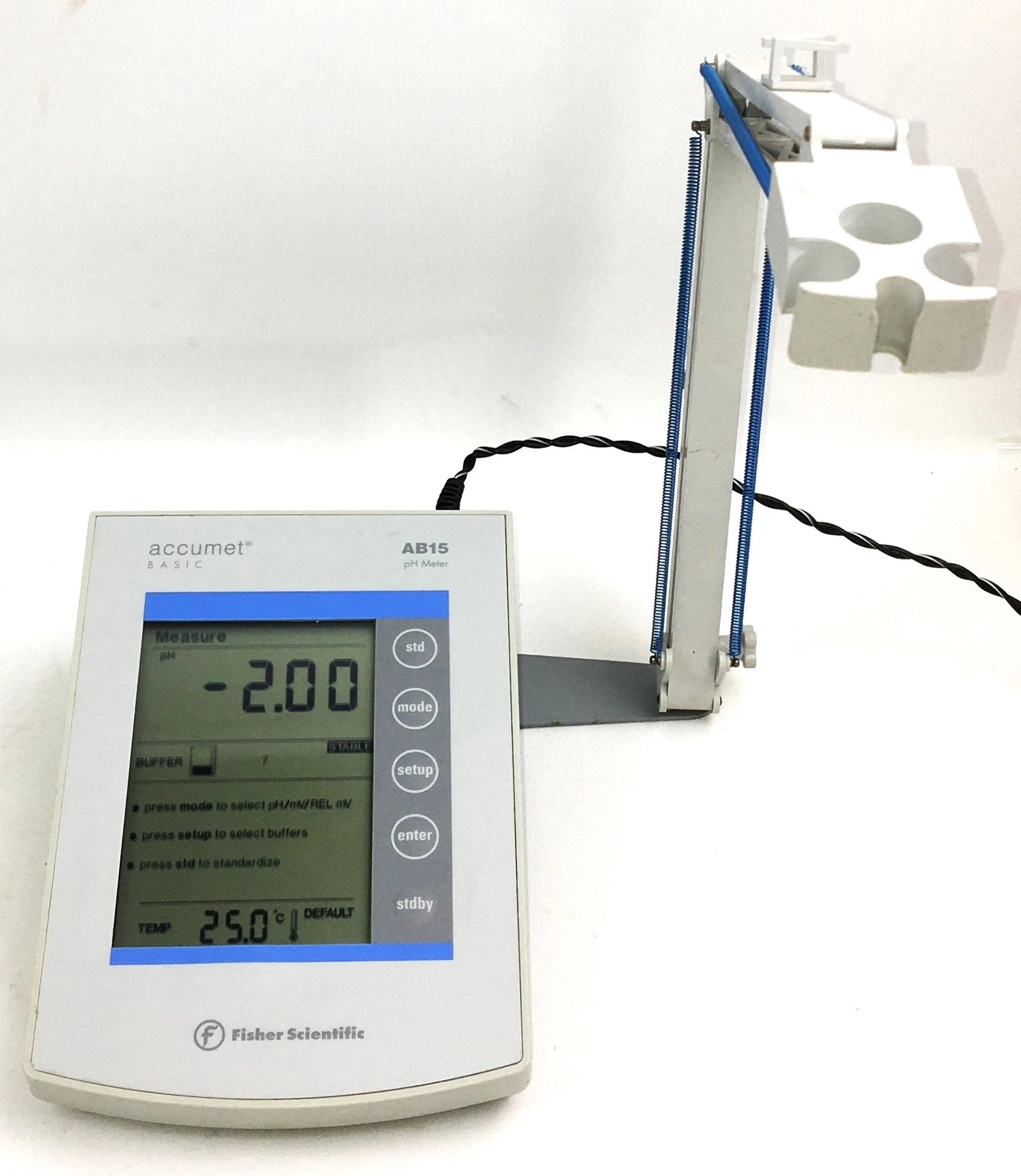 Fisher Accumet Basic AB15 pH Meter with Support Arm