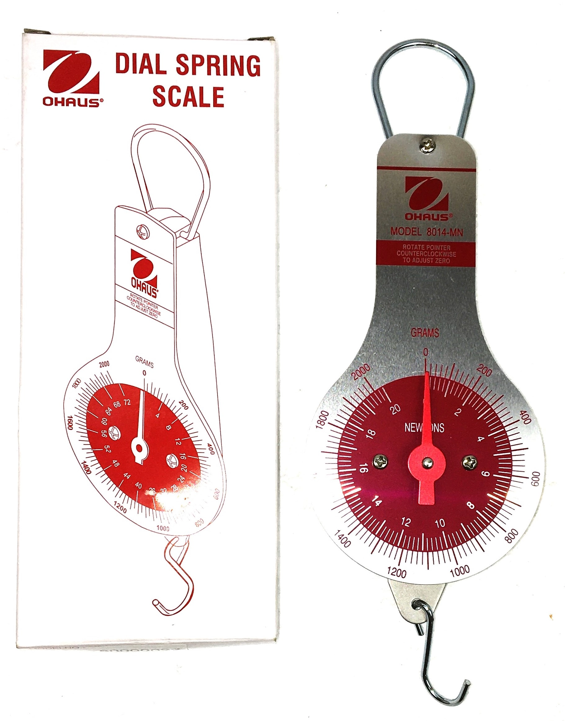 Ohaus 8014-MN Dial Spring Scale (2000g/20N)