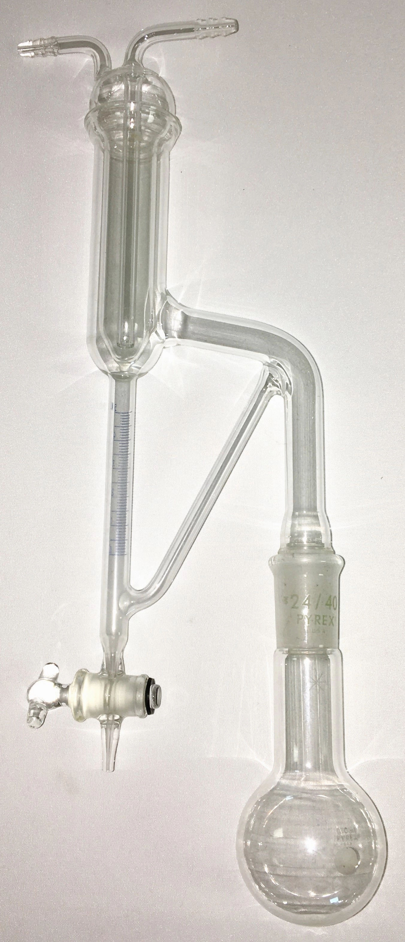 Corning PYREX 3405 Volatile Oil 100mL Distillation Apparatus for Oils Lighter Than Water