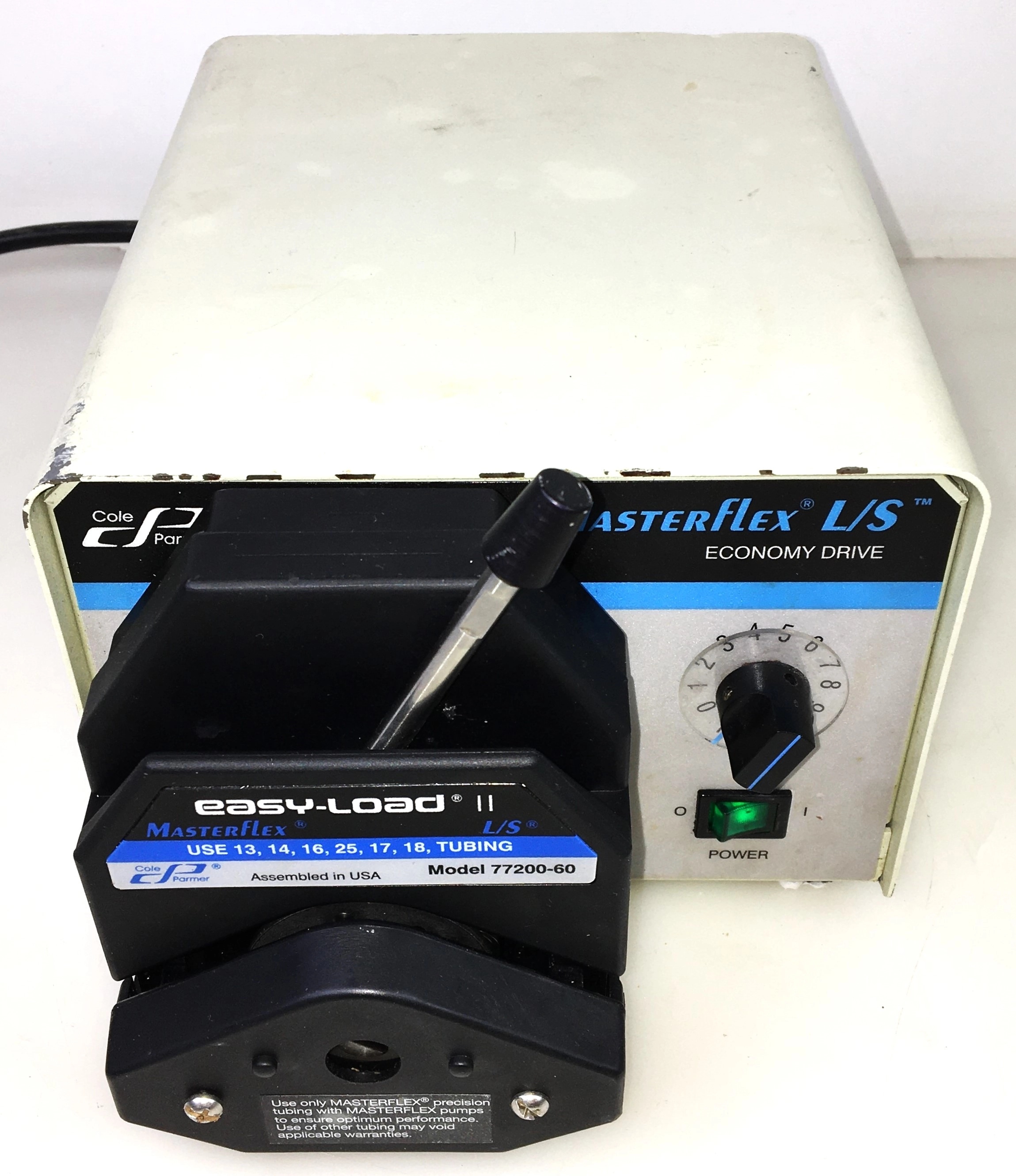 Cole-Parmer Masterflex L/S 07554-90 Peristaltic Pump with 77200-60 Easy-Load II Pump Head