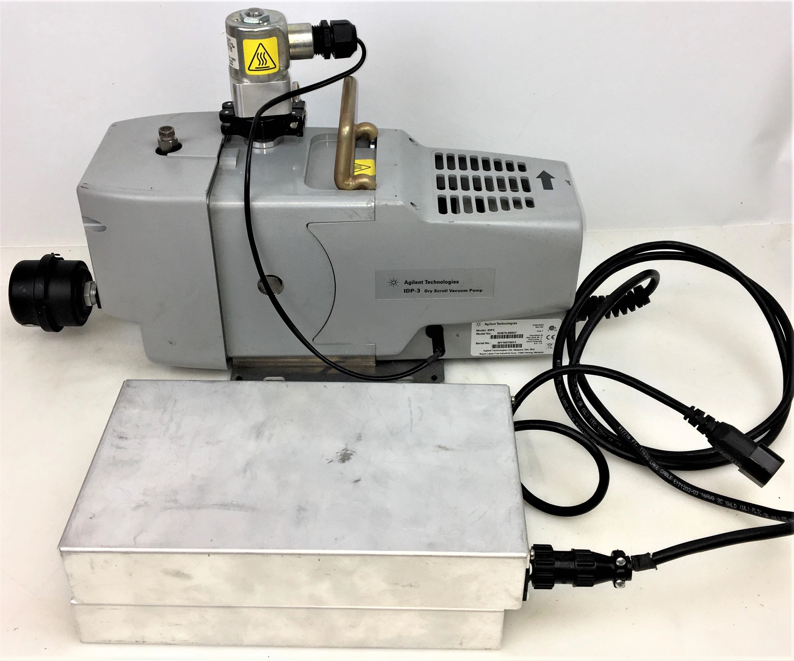 Agilent IDP-3 Dry Scroll Vacuum Pump with Intake Valve and Power Supply (2.1cfm)