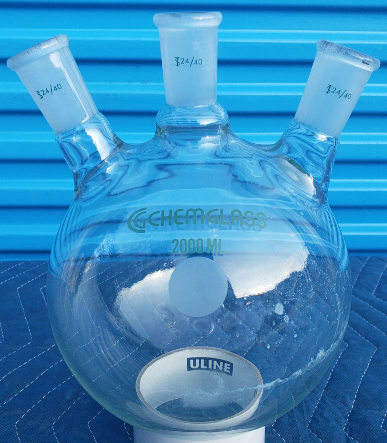 CG-1524-50 Chemglass 2L Heavy Wall Boiling Flask 3