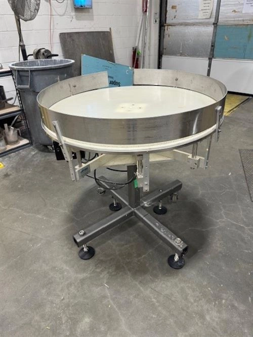 Universal Labeling Systems 36" dia. accumulating table