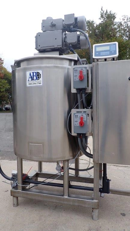 A &amp; B Process 100 Gal Dual Action 316L Scraper Kettle, 150 PSI Jacket