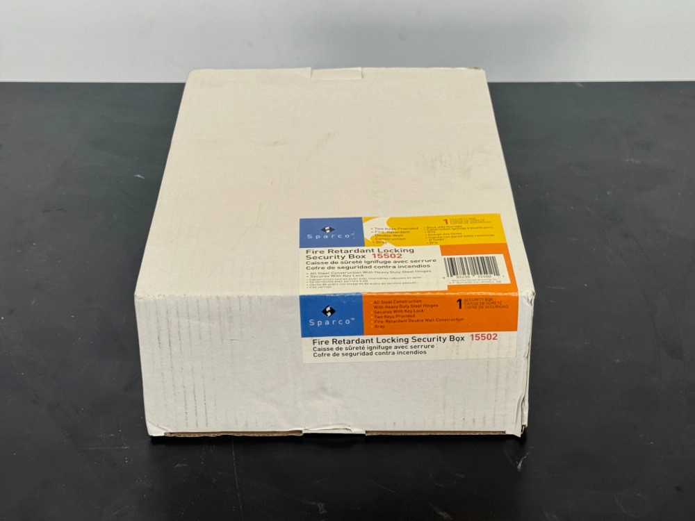 Unused Sparco Fire Retardant Locking Security Box