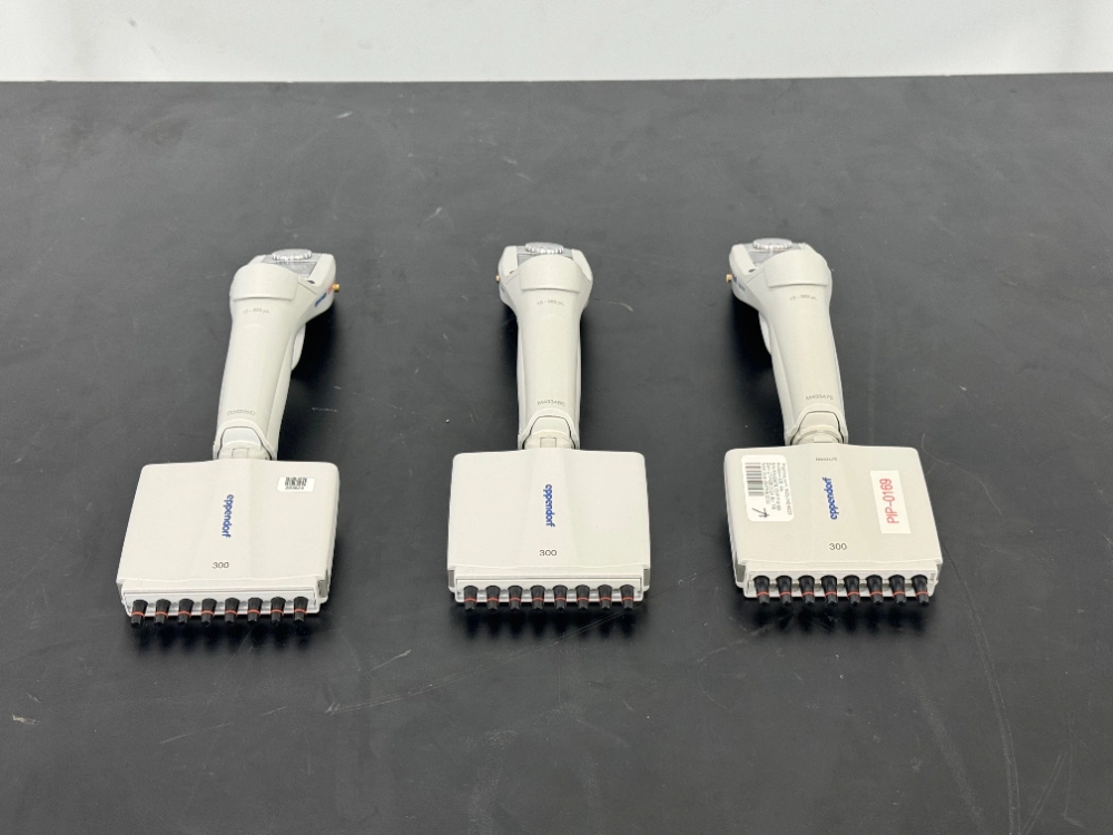 Eppendorf Xplorer plus 300ul Multichannel Electronic Pipettes - Quantity 3