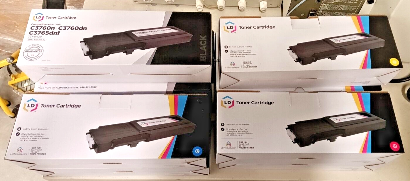 toner compatible w/Dell C3760 C3765 printers - bla