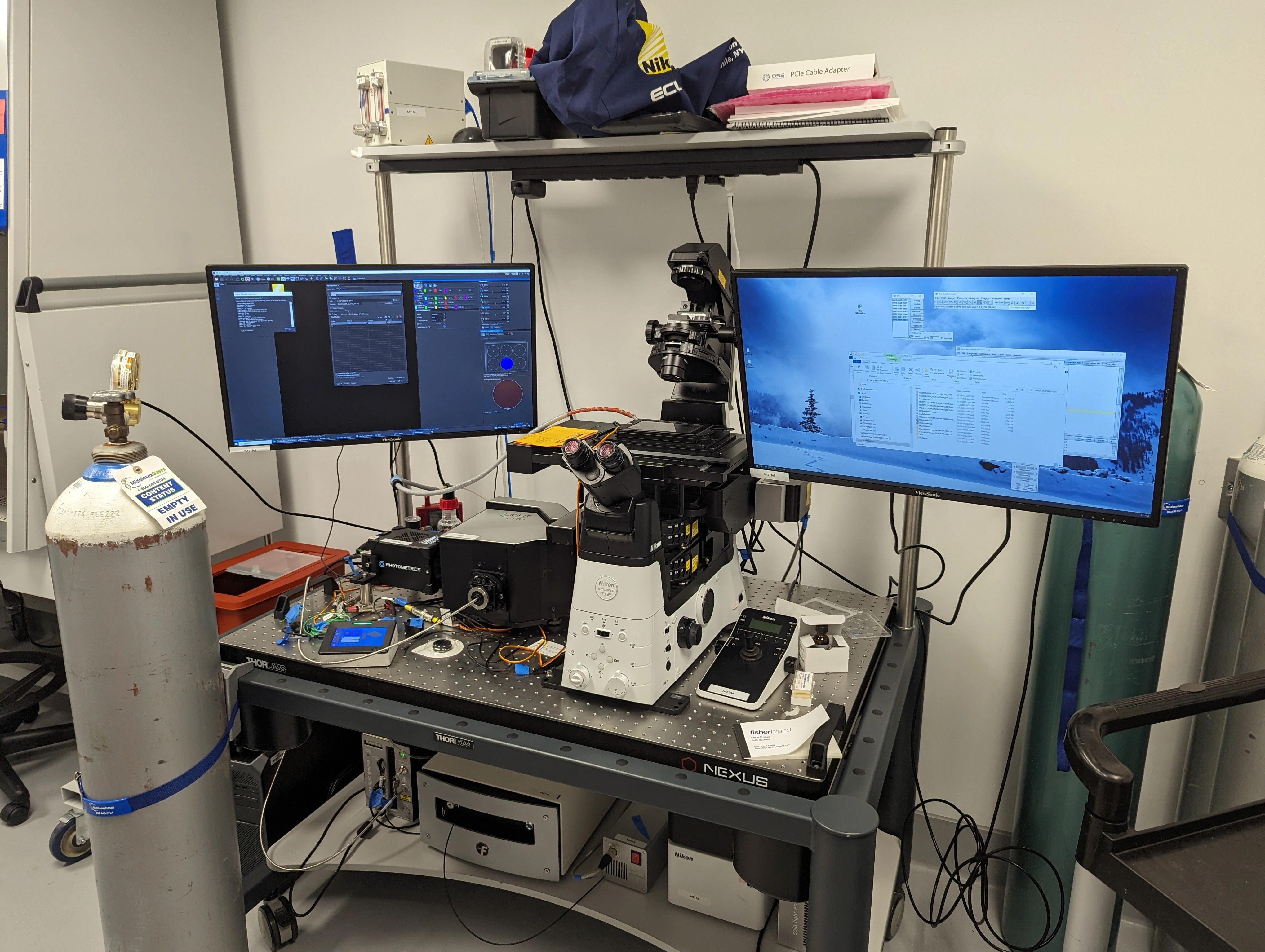 Nikon Crest V2 Spinning Disc Confocal w/ Nikon TI2-E PFS FRAP Microscope System Confocal