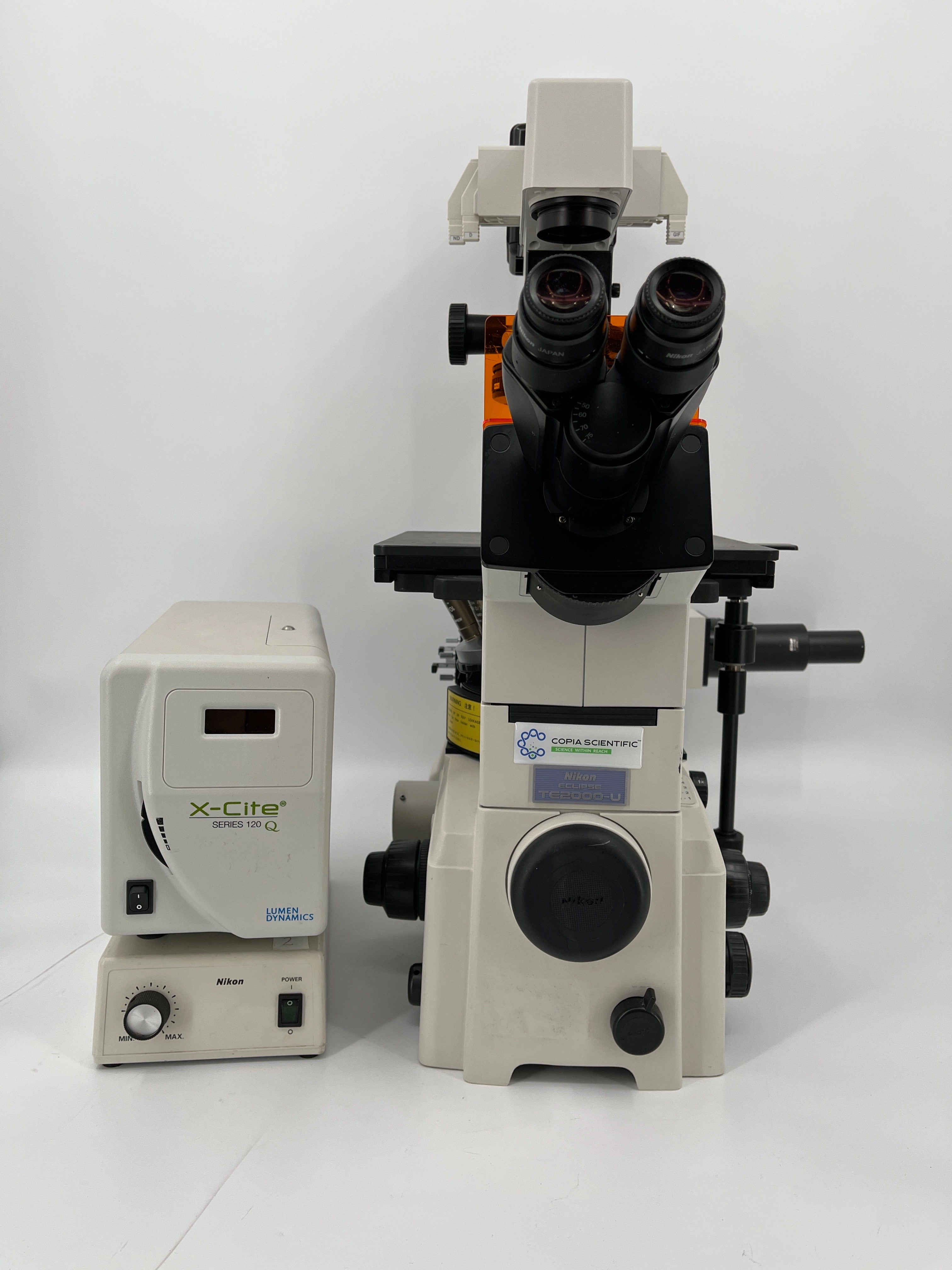 Nikon Eclipse TE2000-U Phase Contrast DIC Polarization Fluorescence Inverted Trinocular  Microscope