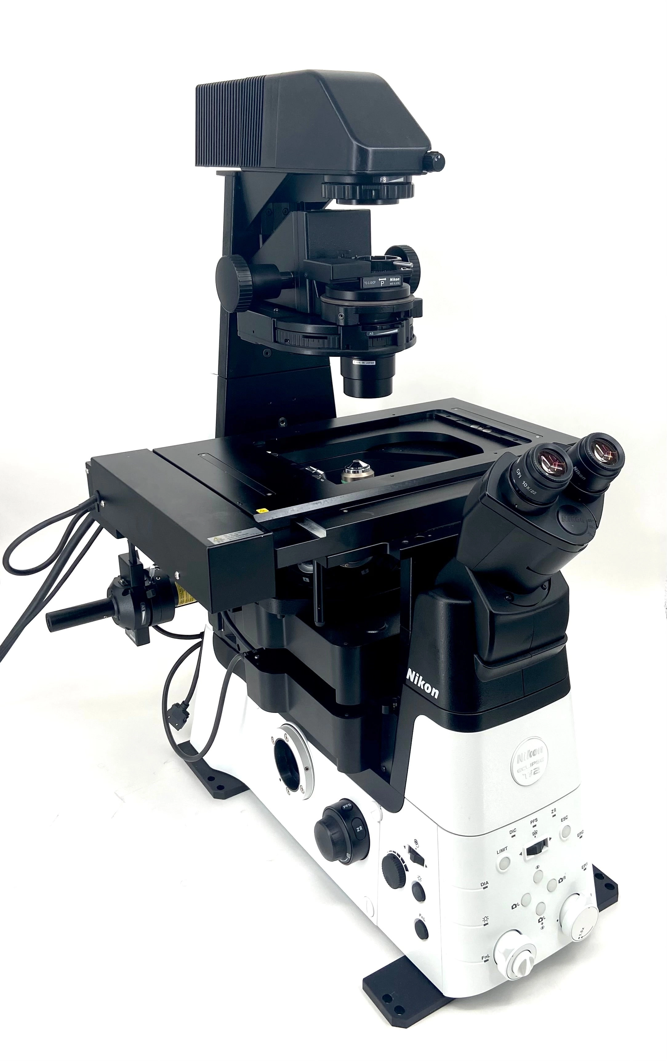 Nikon TI2-E Inverted Phase Contrast Fluorescence Motorized Trinocular Microscope